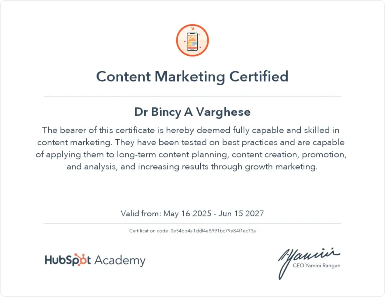 hubspot Digital marketer in kollam - the digital doctor